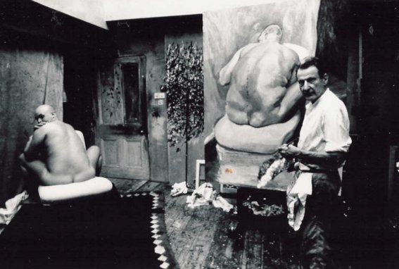 Leigh Bowery & Lucian Freud